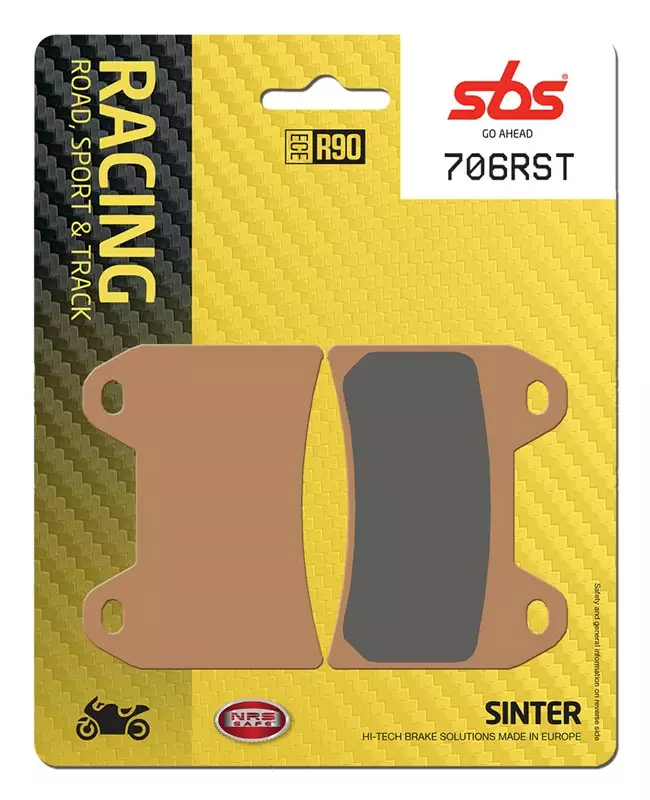 SBS Jarrupalat Racing Sintered 706RST - Moottoripyörän jarrupalat - 23-706RST - 1