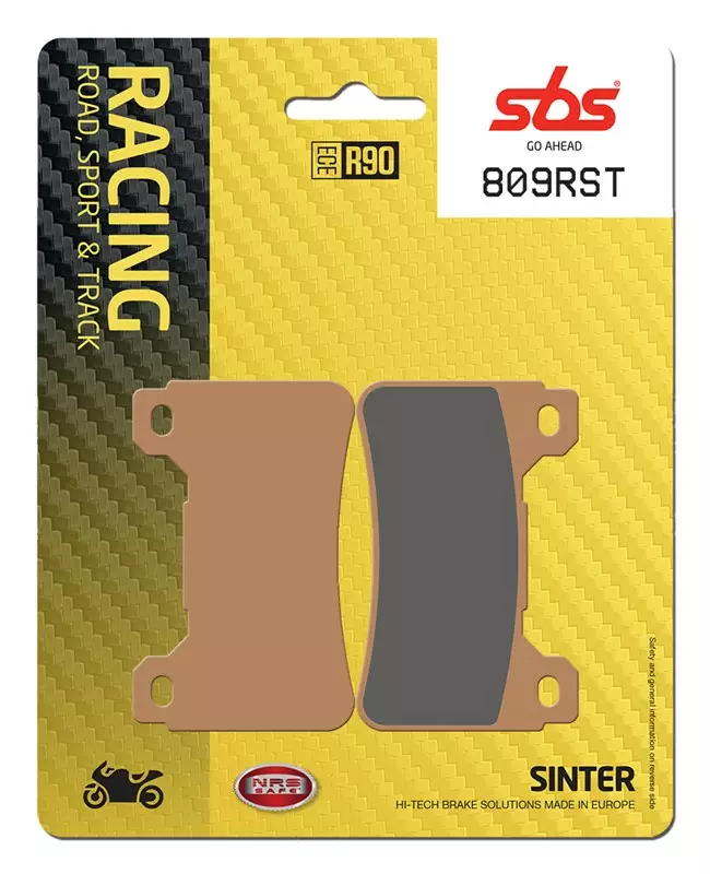 SBS Jarrupalat Racing Sintered 809RST - Moottoripyörän jarrupalat - 23-809RST - 1