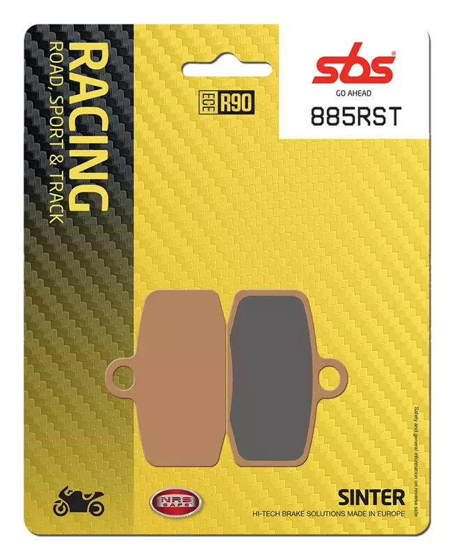 SBS Jarrupalat Racing Sintered 885RST - Moottoripyörän jarrupalat - 23-885RST - 1