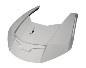 Shark Speed-R yläilmavaihtosarja valkoinen - Kypärien lisävarusteet - VE45200PWHUTU - 1