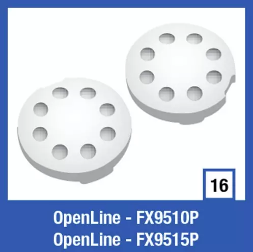 Shark Openline leukaosan kiinnityksen suojanapit, mattamusta - Kypärien varaosat - FX9515PBKM-TU - 1