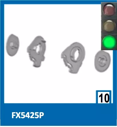 Shark visor under plate, Skwal2/D-Skwal - Kypärien varaosat - FX5425PBLKTU - 1