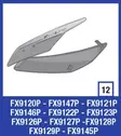 Shark Evoline visor plate shell kit, silver - Kypärien varaosat - FX9121PSLV - 1