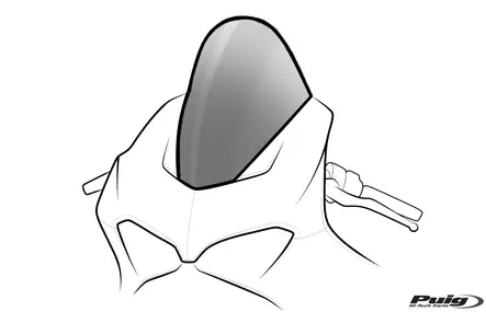 Puig R-Racer Screen Cbr1000Rr-R Fireblade/Sp 20' - Moottoripyörän katteet - 33-20314W - 1