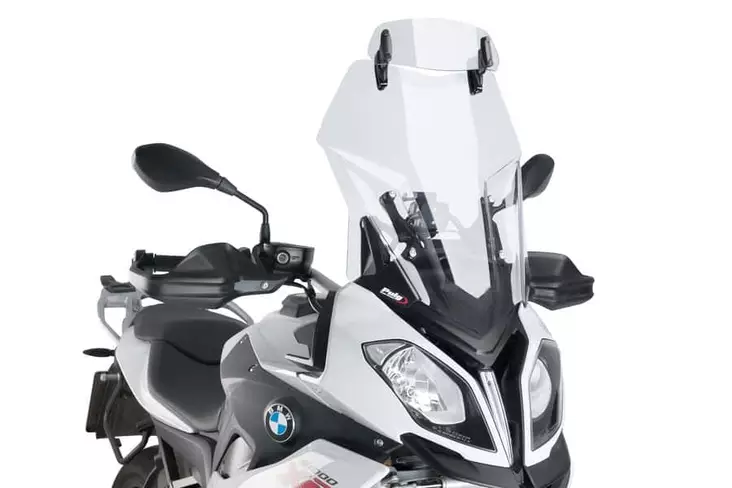 Puig Visor Multiadjustable Clip-On 277X100Mm. C/Clear - Moottoripyörän tuulisuojat - 33-6320W - 0