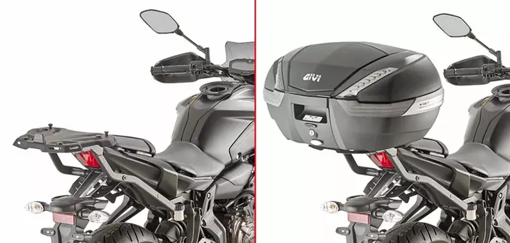 Givi Monorack peräteline MT-07 2018- - Moottoripyörän laukkujen kiinnikesarjat - 322-2140FZ - 1